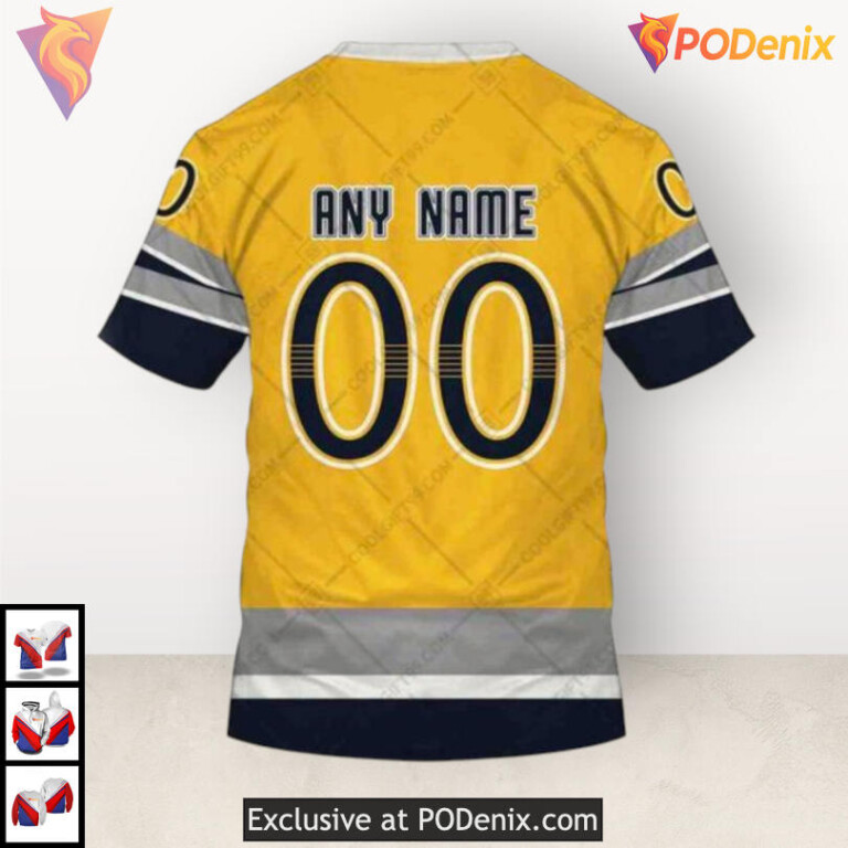 Reverse Retro 2025 Style Nashville Predators Womens Hoodie Custom 3D Edition - 3