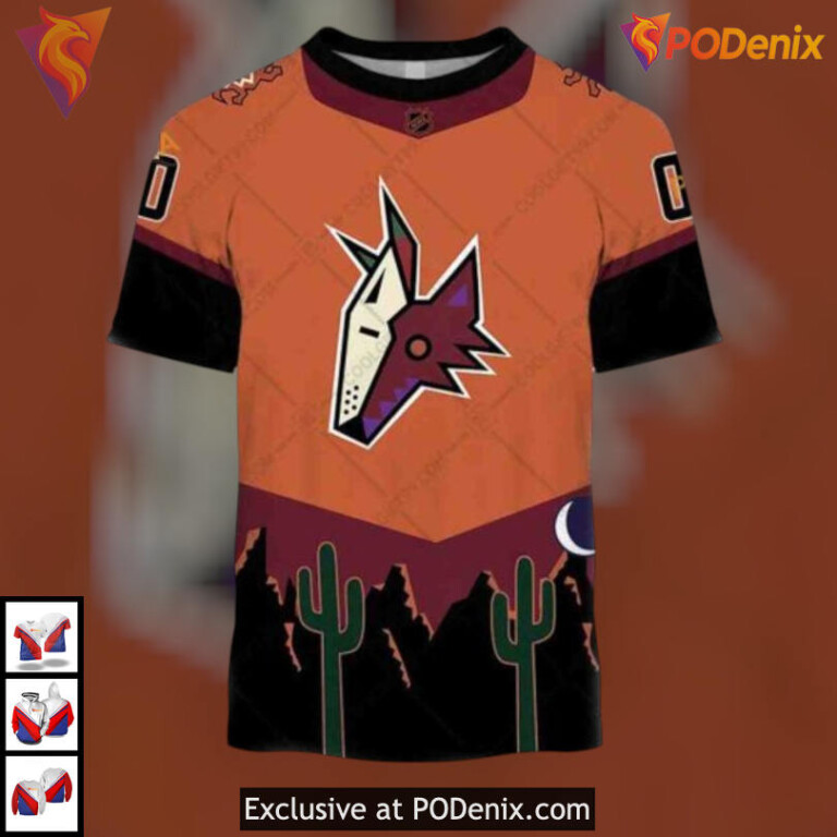 Reverse Retro 2223 Concept Arizona Coyotes Kids Hoodie Limited 3D Apparel - 1