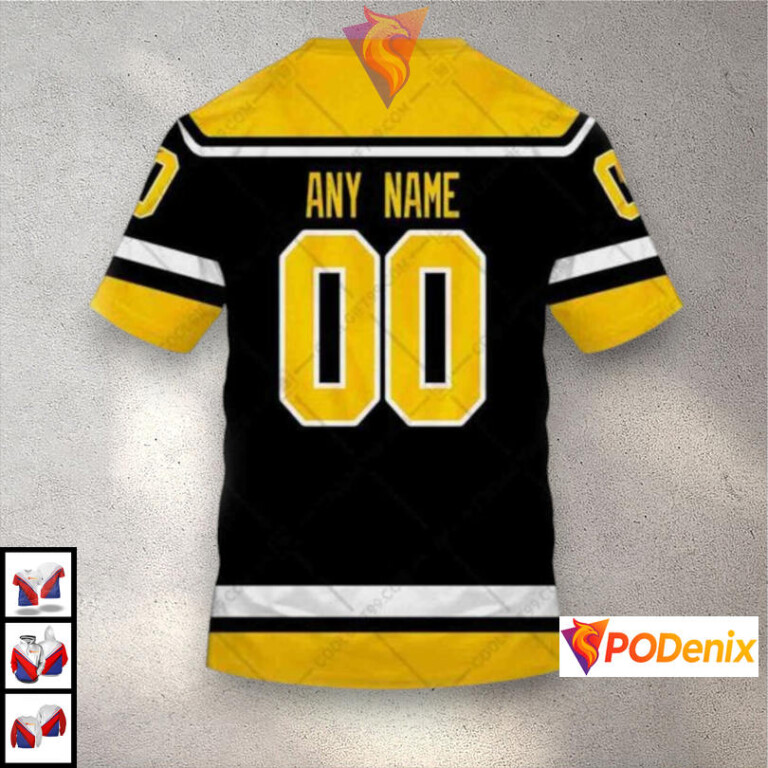 Reverse Retro 22–23 Edition NHL Pittsburgh Penguins Zip Up Hoodie 3D - 3