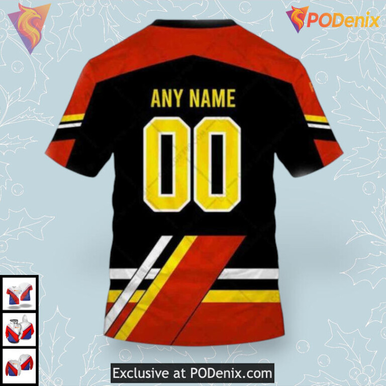 Reverse Retro 2223 Style Calgary Flames Full Print Hoodie 3D Sweatshirt - 3