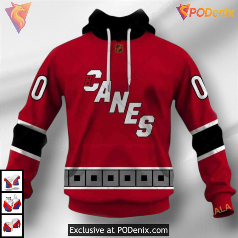 Reverse Retro 2223 Style Carolina Hurricanes Hoodie 3D Sweatshirt