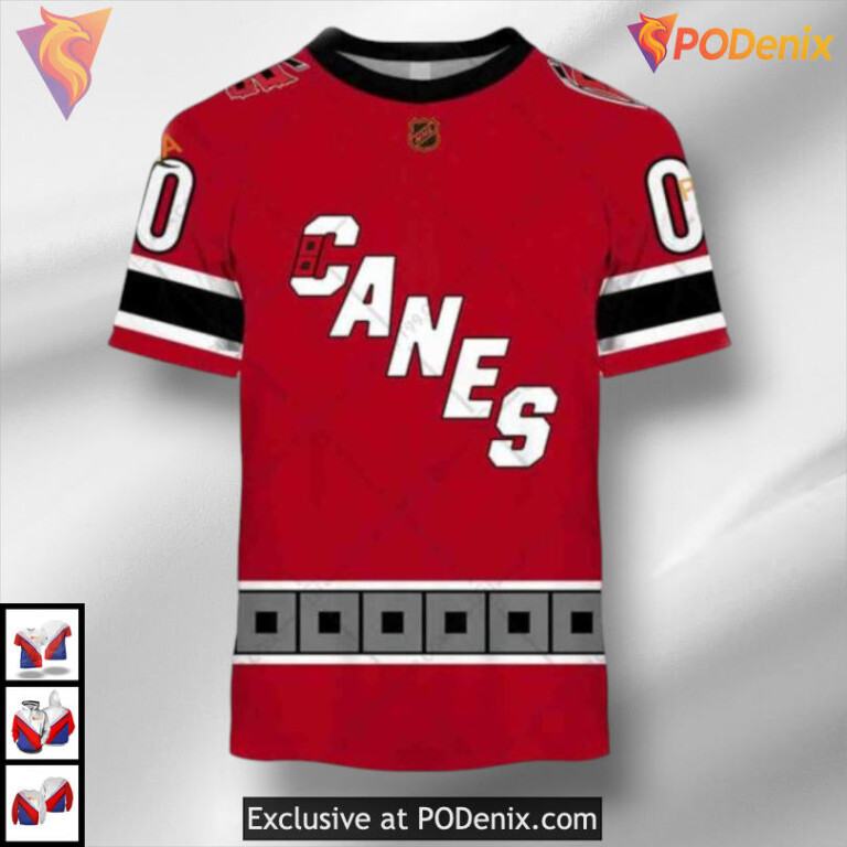 Reverse Retro 2223 Style Carolina Hurricanes Hoodie 3D Sweatshirt - 1