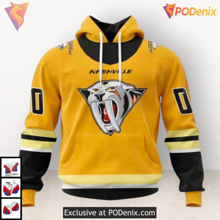 Reverse Retro Kits 2025 Tribute Nashville Predators Kids Hoodie Custom Hoodie