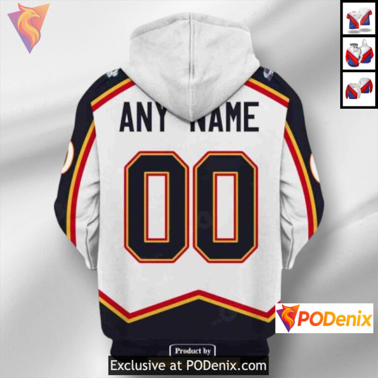 Reverse Retro Name Number Edition Colorado Avalanche Team Hoodie Custom 3D - 2