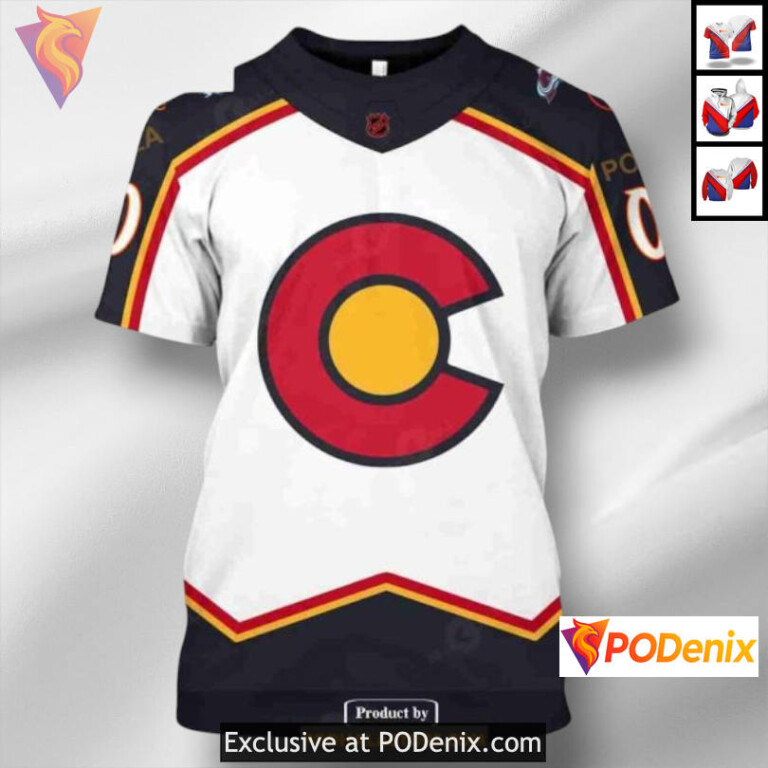 Reverse Retro Name Number Edition Colorado Avalanche Team Hoodie Custom 3D - 3