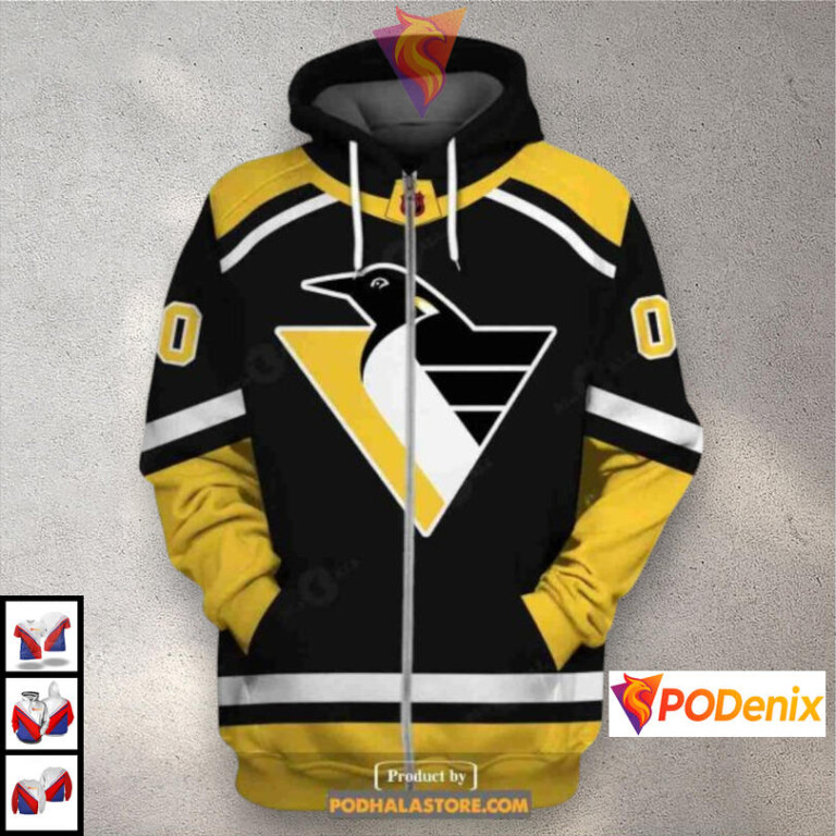 Reverse Retro Name Number Edition Pittsburgh Penguins Christmas Hoodie NHL 3D