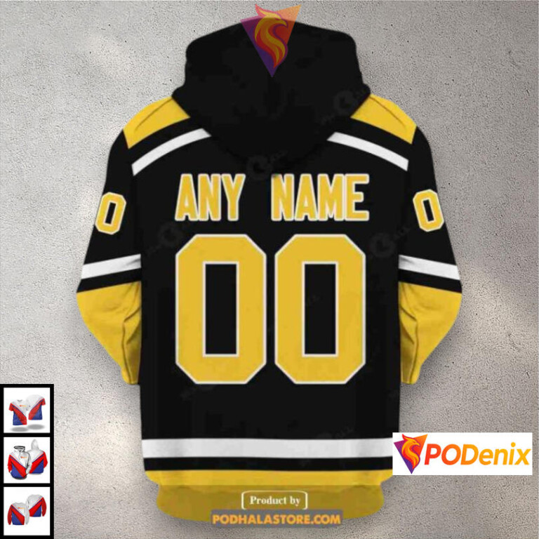 Reverse Retro Name Number Edition Pittsburgh Penguins Christmas Hoodie NHL 3D - 2