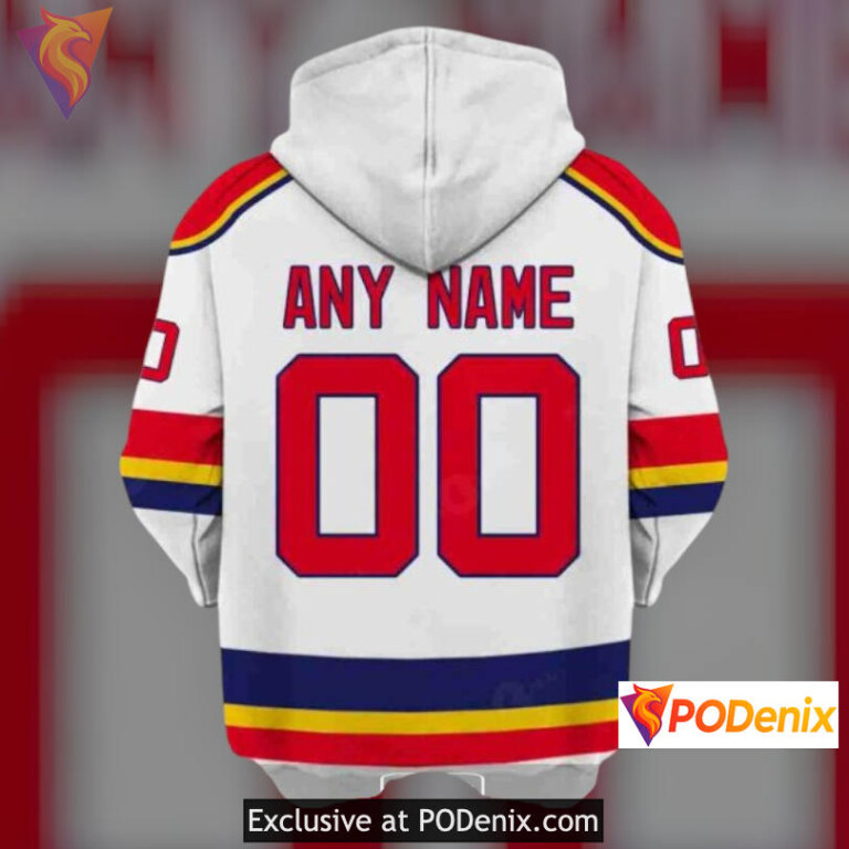 Reverse Retro Name Number Style New Jersey Devils 3D Hoodie Custom Shirt - 2
