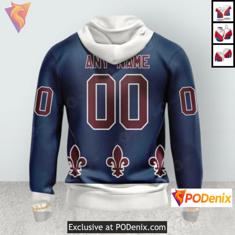 Reverse Retro Redesign 2025 Custom Colorado Avalanche Hoodie Limited Edition - 1