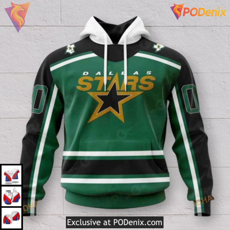 Reverse Retro Redesign Tribute Dallas Stars Graphic Hoodie Custom Shirt