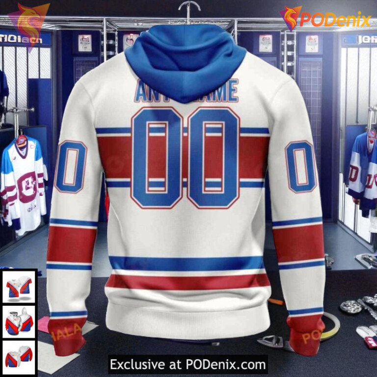Reverse Retro Redesign Tribute NHL Retro Montreal Canadiens Hoodie 3D - 1