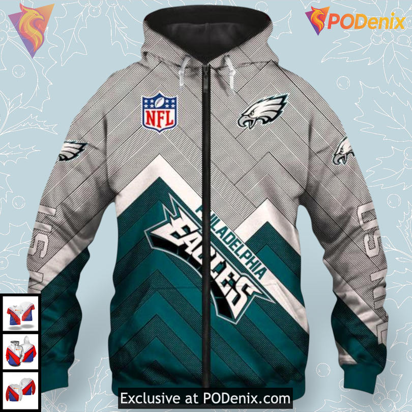 Rugby Spirit Design Philadelphia Eagles Unisex Hoodie Custom 3D Rugby Spirit Design Philadelphia Eagles Unisex Hoodie Custom 3D