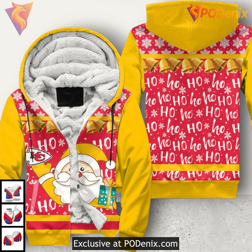 Santa Claus Christmas Kansas City Chiefs Hoodie 3D Unique Holiday Gear Santa Claus Christmas Kansas City Chiefs Hoodie 3D Unique Holiday Gear