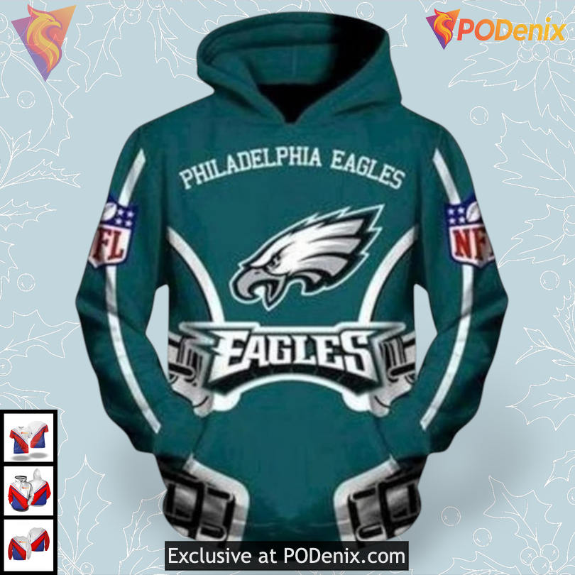Signature Green Concept Personalized Philadelphia Eagles Hoodie Apparel Signature Green Concept Personalized Philadelphia Eagles Hoodie Apparel