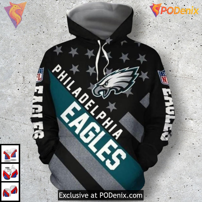 Signature Team Graphics Mens Philadelphia Eagles Hoodie All Over Print Edition Signature Team Graphics Mens Philadelphia Eagles Hoodie All Over Print Edition