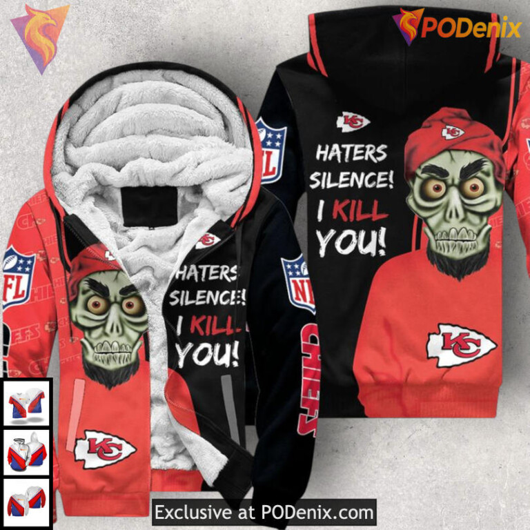 Silence the Haters Personalized Kc Chiefs Hoodie, Custom Fan Statement Apparel - 1