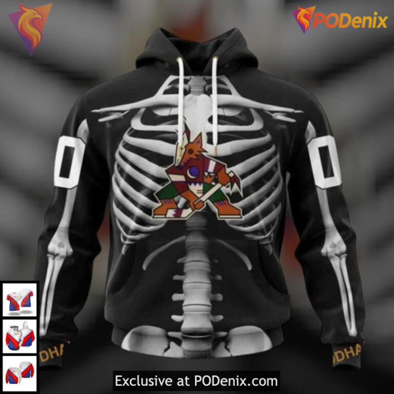 Skeleton Halloween Costume Style Arizona Coyotes Unisex Hoodie Unique Apparel