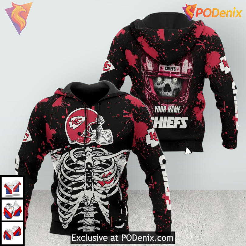 Skull Armor Personalized Kansas City Chiefs Youth Hoodie, Custom 3D Apparel Skull Armor Personalized Kansas City Chiefs Youth Hoodie, Custom 3D Apparel