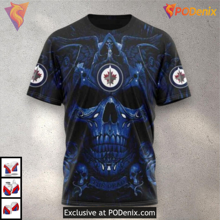 Retro Gradient Color Concept Vintage Winnipeg Jets Hoodie Classic 3D Design - 2