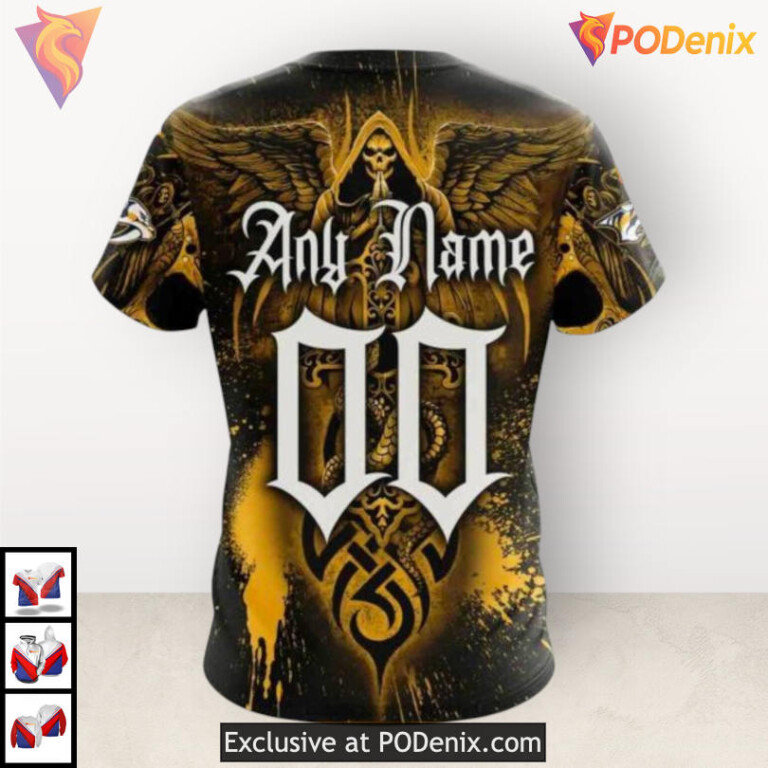 Skull Art Inspired Design Nashville Predators Pullover Hoodie Special 3D Apparel - 3