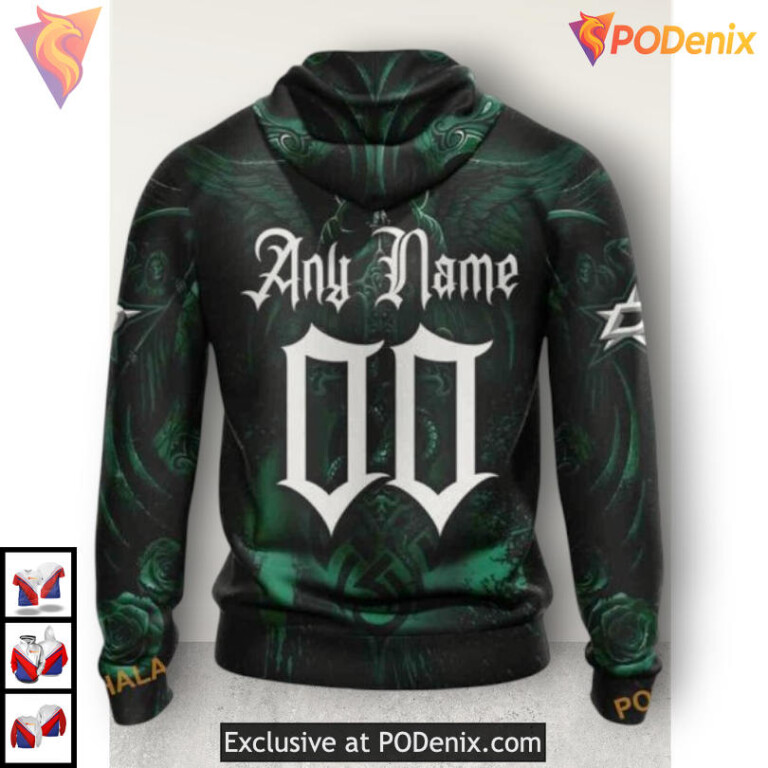 Skull Artwork Inspired Dallas Stars Hoodie 3D Custom Shirt - 1