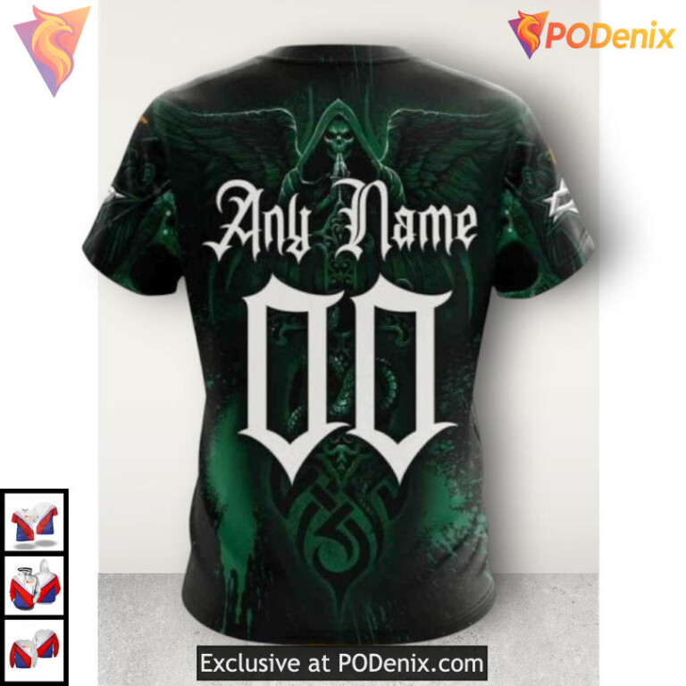 Skull Artwork Inspired Dallas Stars Hoodie 3D Custom Shirt - 3