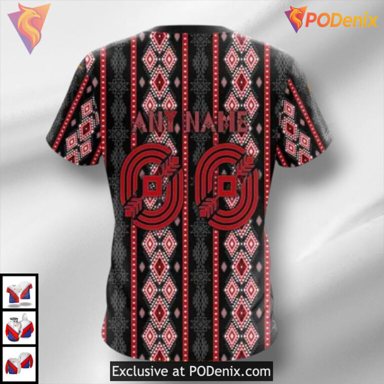 Skull Native Pattern Calgary Flames Hoodie 3D Cultural Sweatshirt - 3