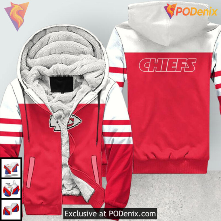 Soft Fleece Zip Up Kc Chiefs Hoodie Sweatshirt Womens Casual 3D Limited Design
