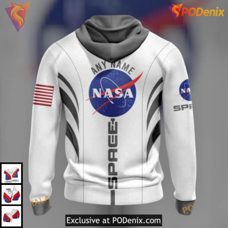 Space Force NASA Astronaut Tribute Custom Number Arizona Coyotes Hoodie Apparel - 1