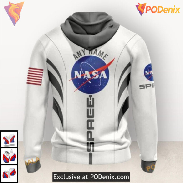 Space Force NASA Astronaut Tribute Personalized Nashville Predators Hoodie 3D - 1
