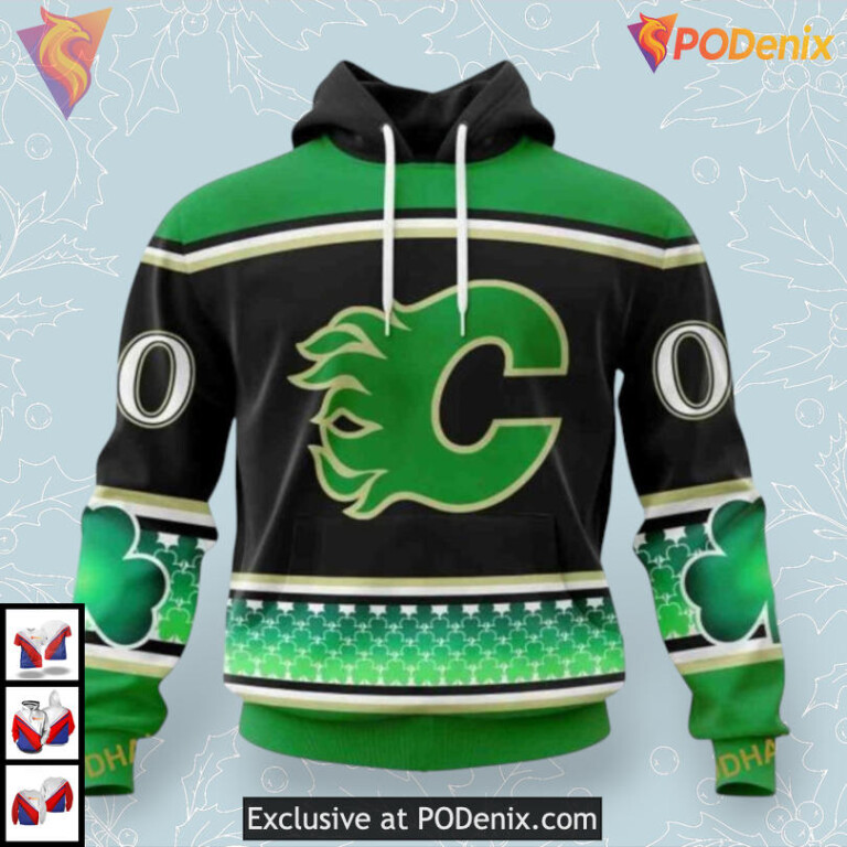 St Patricks Day Celebration Calgary Flames Personalized 3D Hoodie
