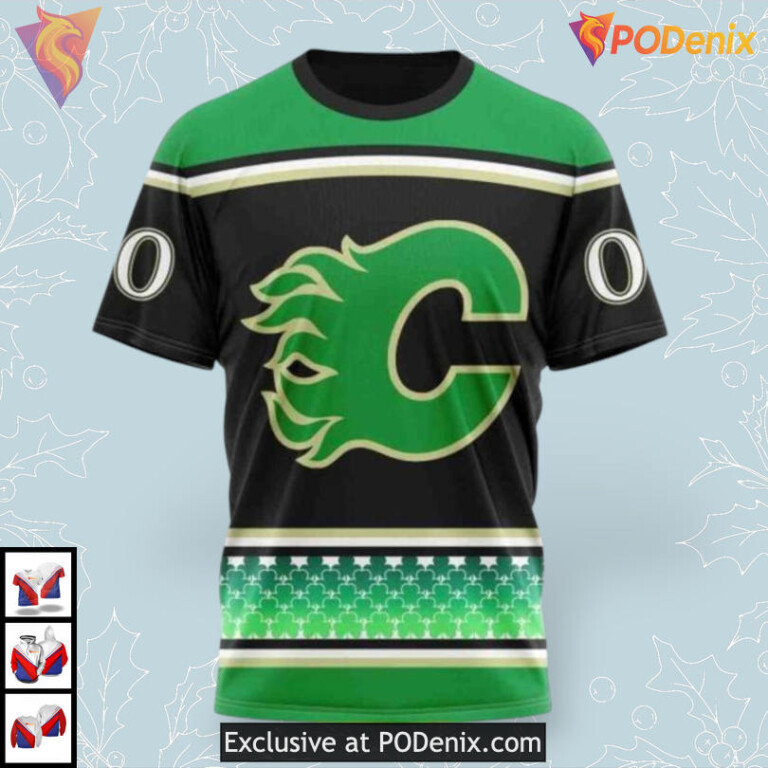 St Patricks Day Celebration Calgary Flames Personalized 3D Hoodie - 2
