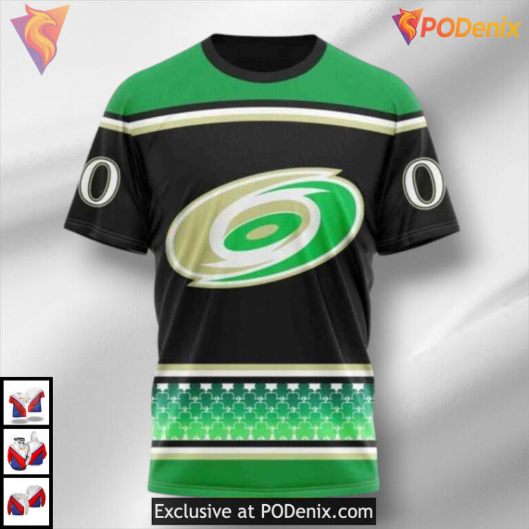 St Patricks Day Celebration Style Carolina Hurricanes Sweatshirt Hoodie 3D - 2