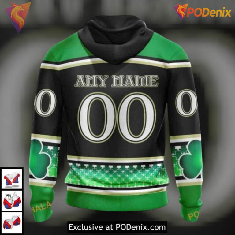 St Patricks Day Celebration Style Vintage Arizona Coyotes Hoodie Custom 3D - 1