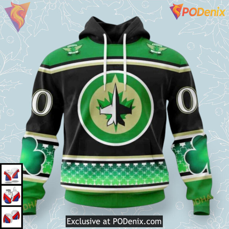Firefighter Uniform Tribute Winnipeg Jets Full Print Hoodie Custom NHL Hoodie