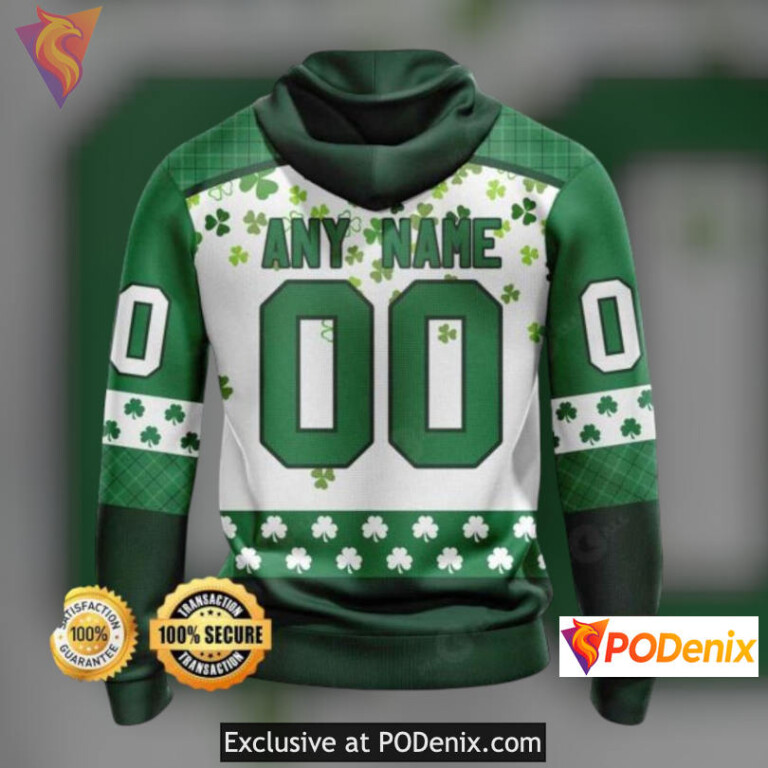 St Patricks Day Fan Edition New Jersey Devils Sweatshirt Hoodie Personalized - 1
