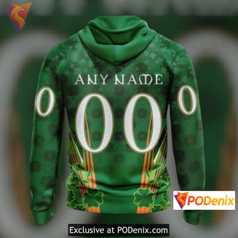 St Patricks Day Festive Edition New Jersey Devils All Over Print Hoodie Custom - 1