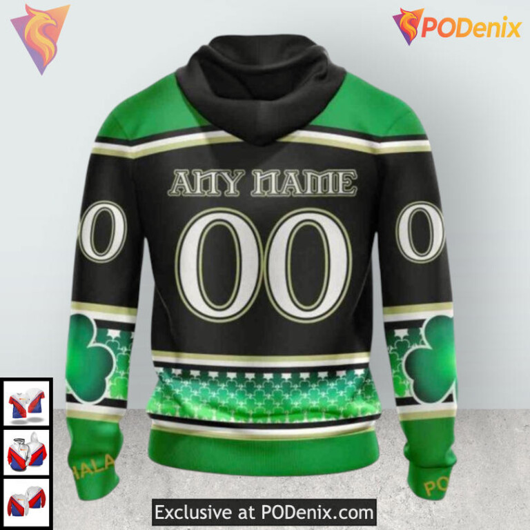 St Patricks Day Hockey Celebration Custom Seattle Kraken All Over Print Hoodie - 1
