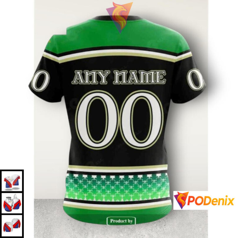 St Patricks Day Hockey Celebration Edition Pittsburgh Penguins Pullover Hoodie NHL 3D - 3