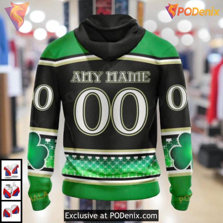 St Patricks Day Hockey Celebration NHL Personalized Montreal Canadiens Hoodie 3D - 1