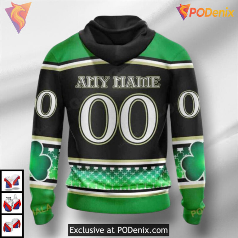 St Patricks Day Hockey Event Custom Retro Seattle Kraken Hoodie 3D - 1