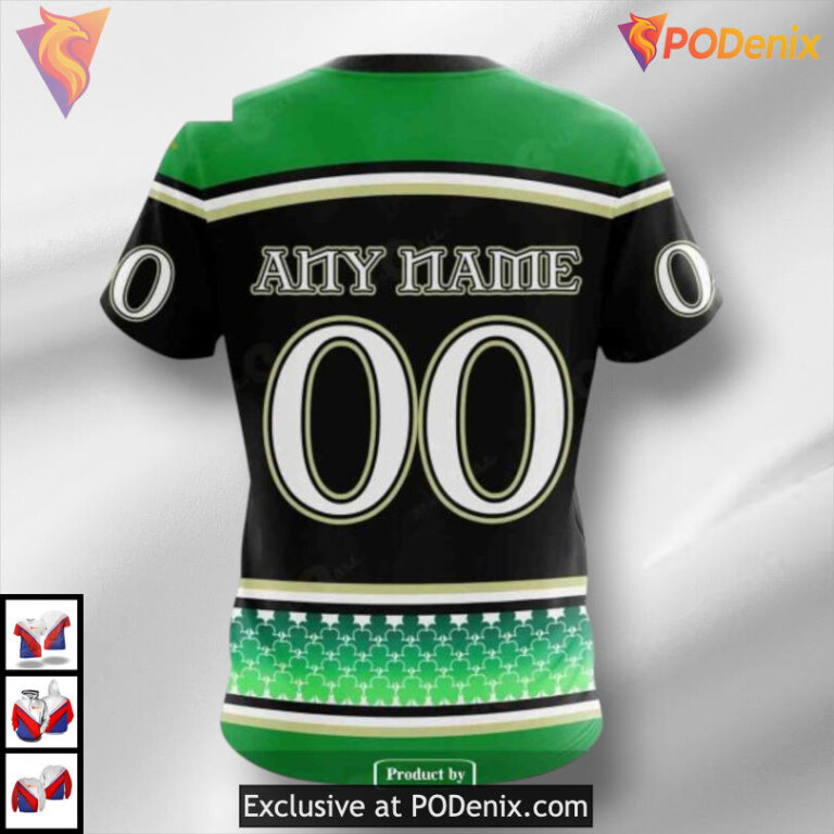 St Patricks Day Hockey Event Custom Retro Seattle Kraken Hoodie 3D - 3