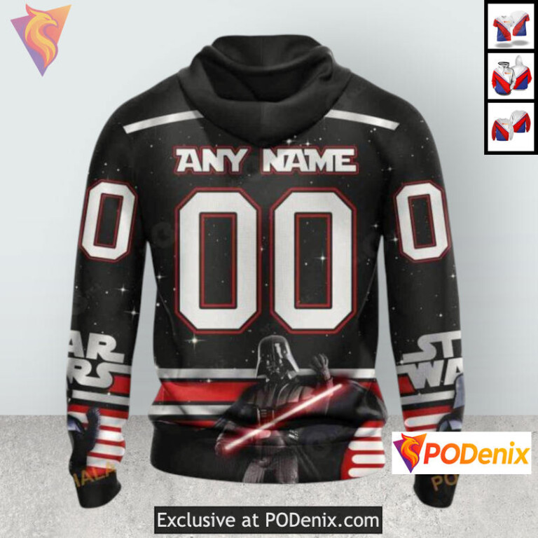 Star Wars Black Edition Personalized Colorado Avalanche Hoodie Custom 3D - 1