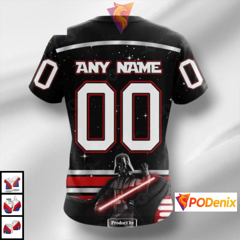 Star Wars Black Graphic Concept NHL Pittsburgh Penguins Christmas Hoodie 3D - 3