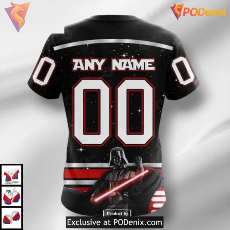 Star Wars Black Graphic Edition NHL Ottawa Senators 3D Hoodie Custom - 3