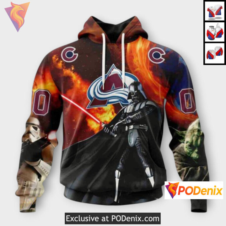Star Wars Collaboration Design Colorado Avalanche Christmas Hoodie Sweatshirt