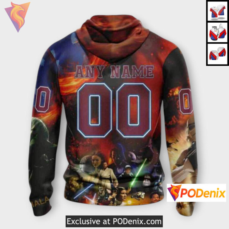 Star Wars Collaboration Design Colorado Avalanche Christmas Hoodie Sweatshirt - 2