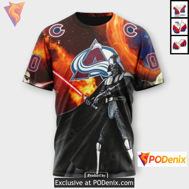 Star Wars Collaboration Design Colorado Avalanche Christmas Hoodie Sweatshirt - 3