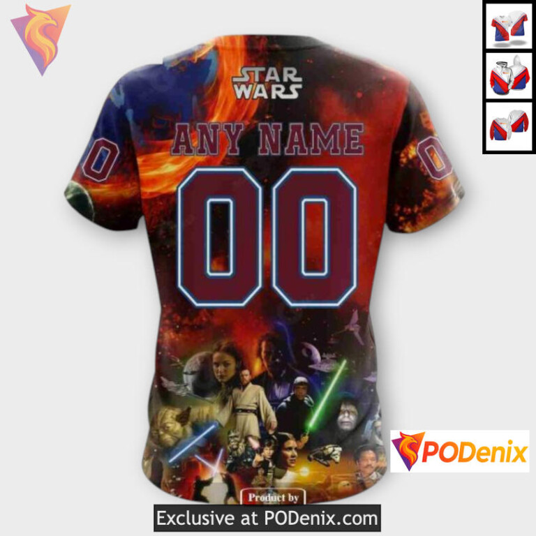 Star Wars Collaboration Design Colorado Avalanche Christmas Hoodie Sweatshirt - 4