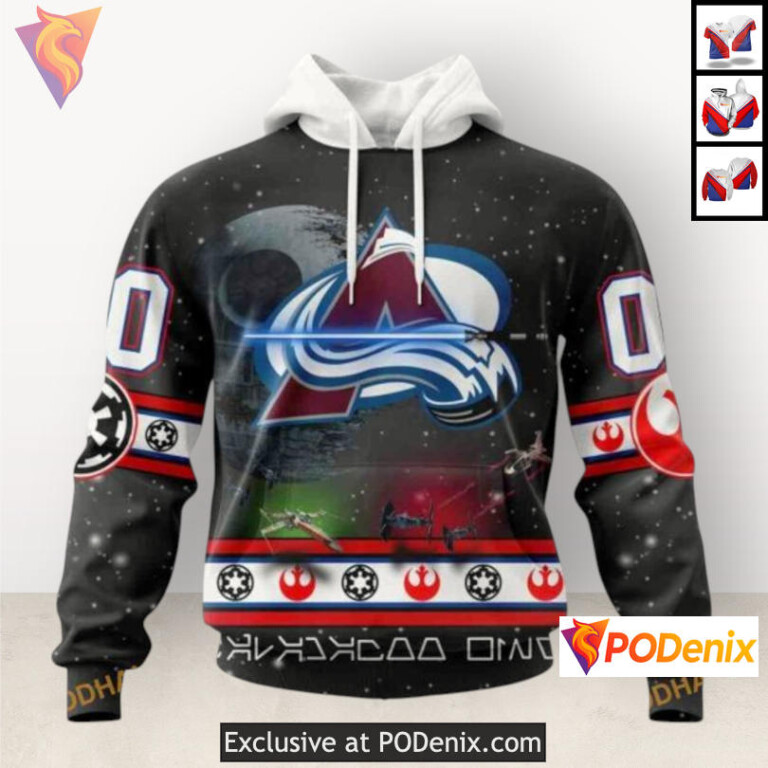 Star Wars Collaboration Design Colorado Avalanche Hoodie For Women Sweatshirt